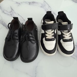 Black and White Kids Shoes
